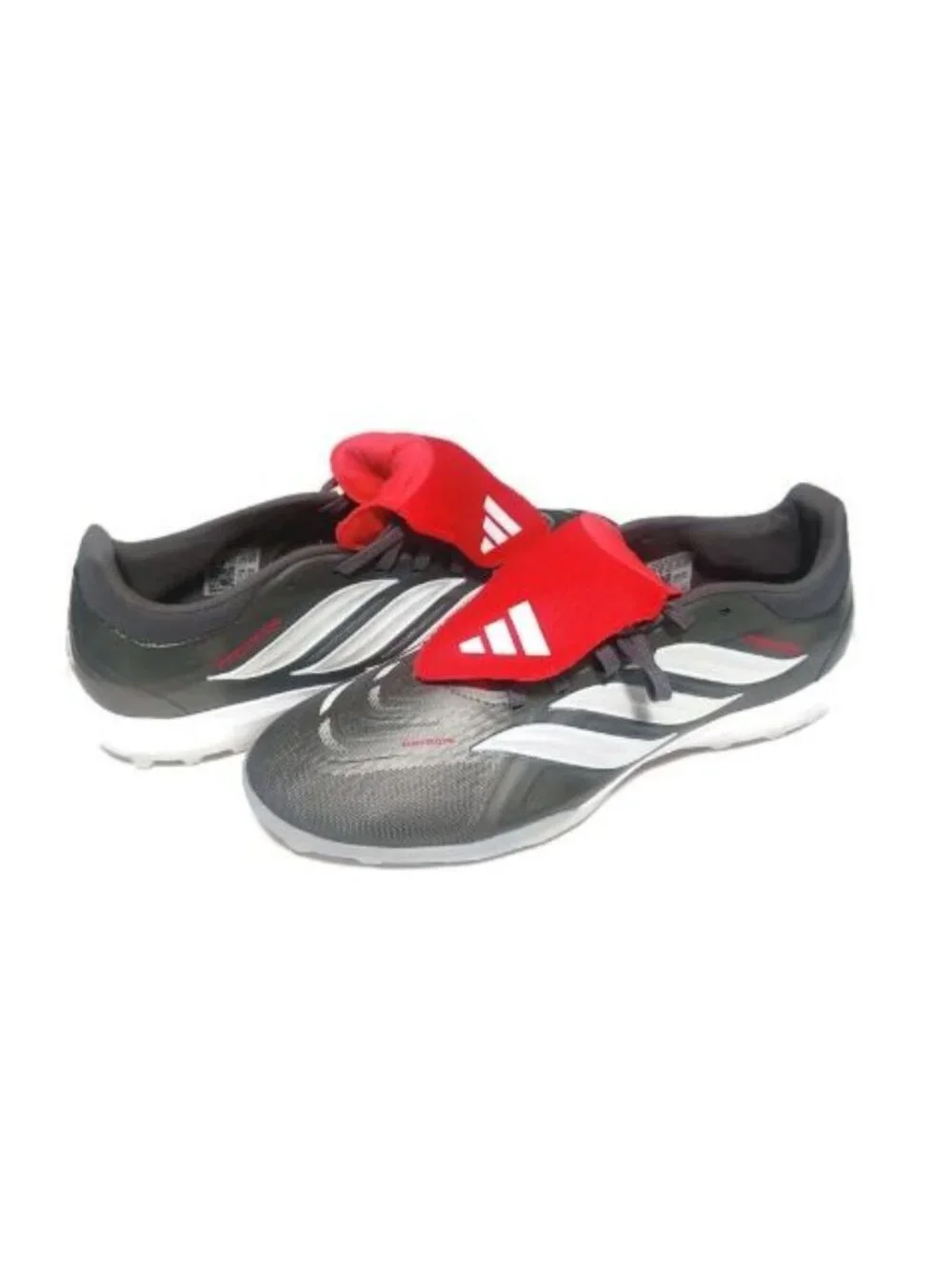 Adidas Predator Pro FT TF Mens 9.5 Soccer Cleats Artificial Turf Iron Metallic